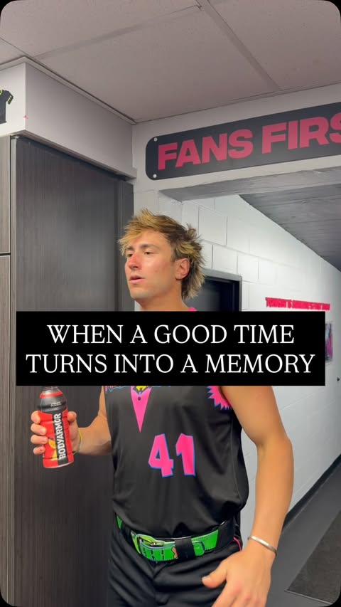 Instagram post by @bronsonbalholm for BODYARMOR. Caption reads: Don’t let the good times fly bye… @drinkbodyarmor....