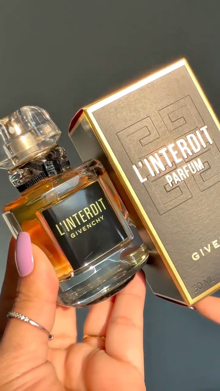 Instagram post by @styledbyteezee for GIVENCHY. Caption reads: 🌙 Linterdit Givenchy A bold floral-woody embrace....