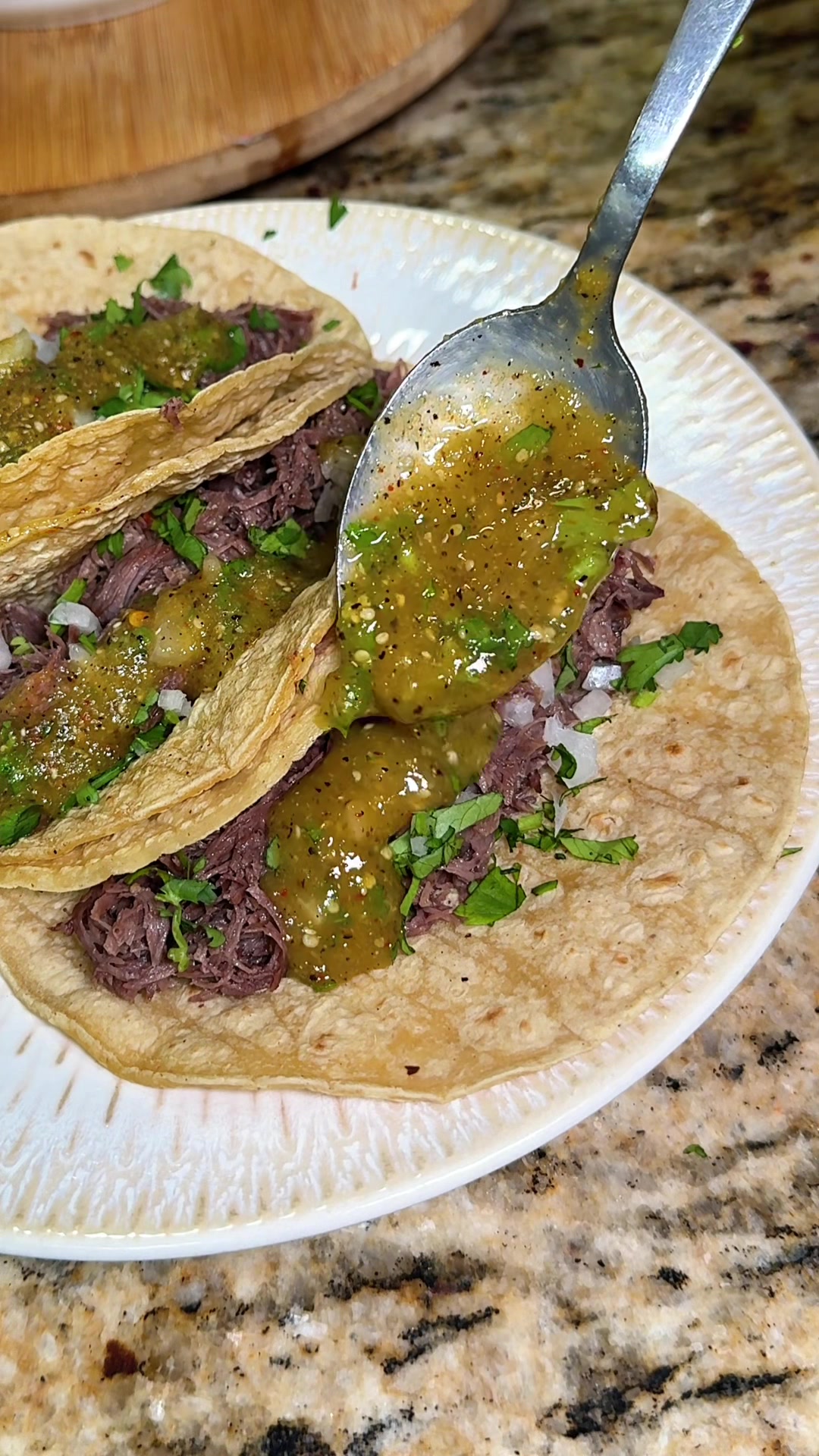 TikTok post by @marlen.cooks for ZWILLING. Caption reads: Let’s make Salsa - Easy Homemade Salsa Verde -....