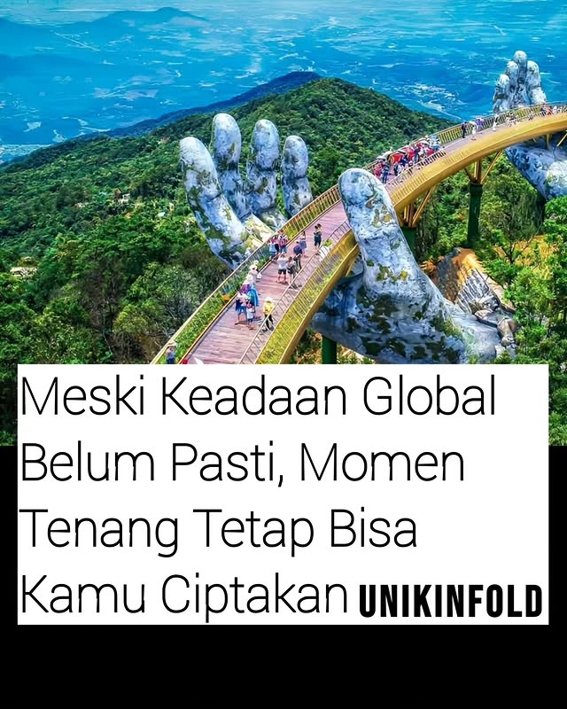 Instagram post by @unikinfold for Fly AirAsia. Caption reads: [...] menuju perdamaian pikiran. #FlyAirAsia.
