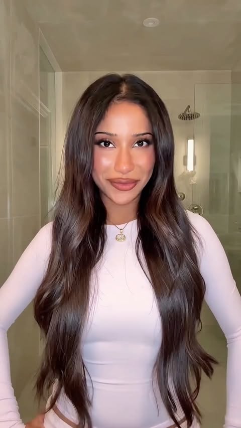 Instagram post by @samanthatalu for Cocoandeve. Caption reads: [...] my hair feels... I wish I tried this....