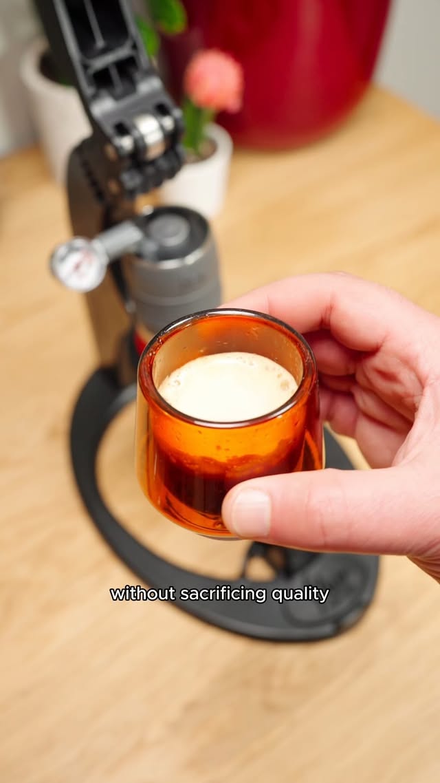 Instagram post by @thebrownbarista for Flair Espresso. Caption reads: The new @flairespressomaker NEO Flex is such a....