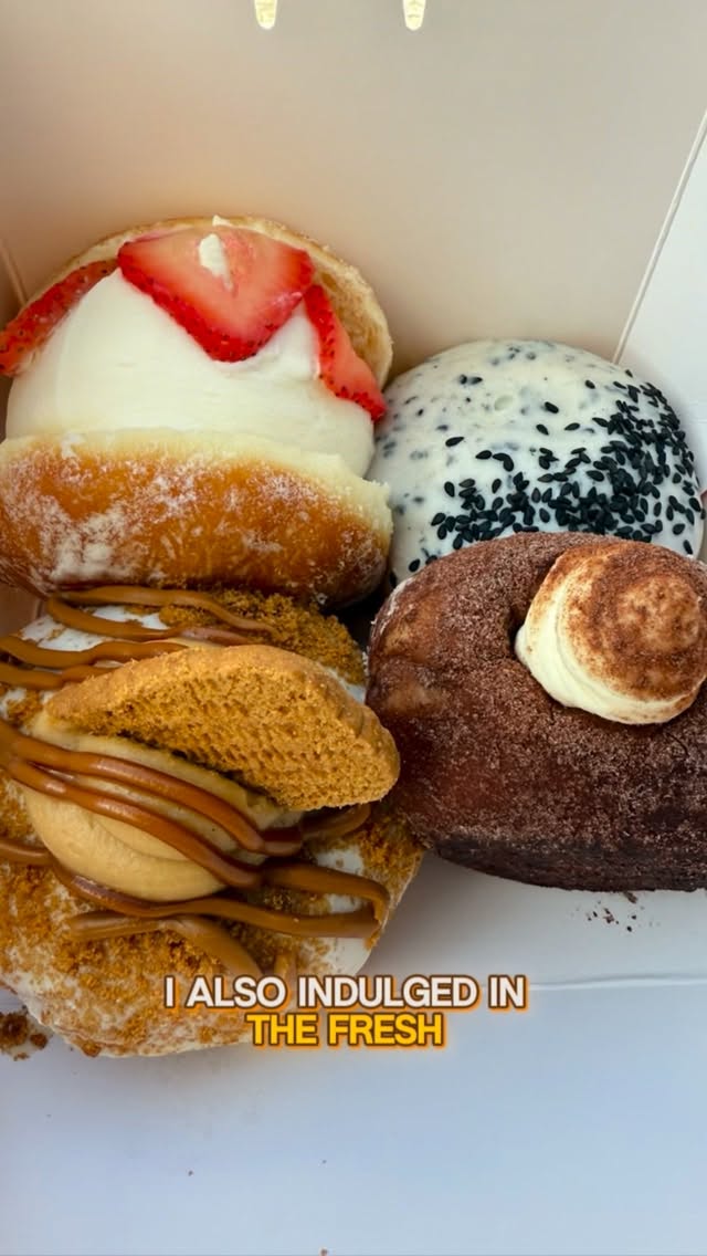 Instagram post by @feliadventurcat for Discover Los Angeles. Caption reads: #cafeknotted #seoulkorea #founded2017....