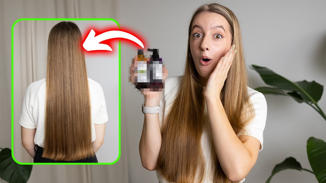 YouTube post by @MyHairTip for Super-Pharm. Caption reads: 5 WAYS TO GET LONG AND HEALTHY HAIR.