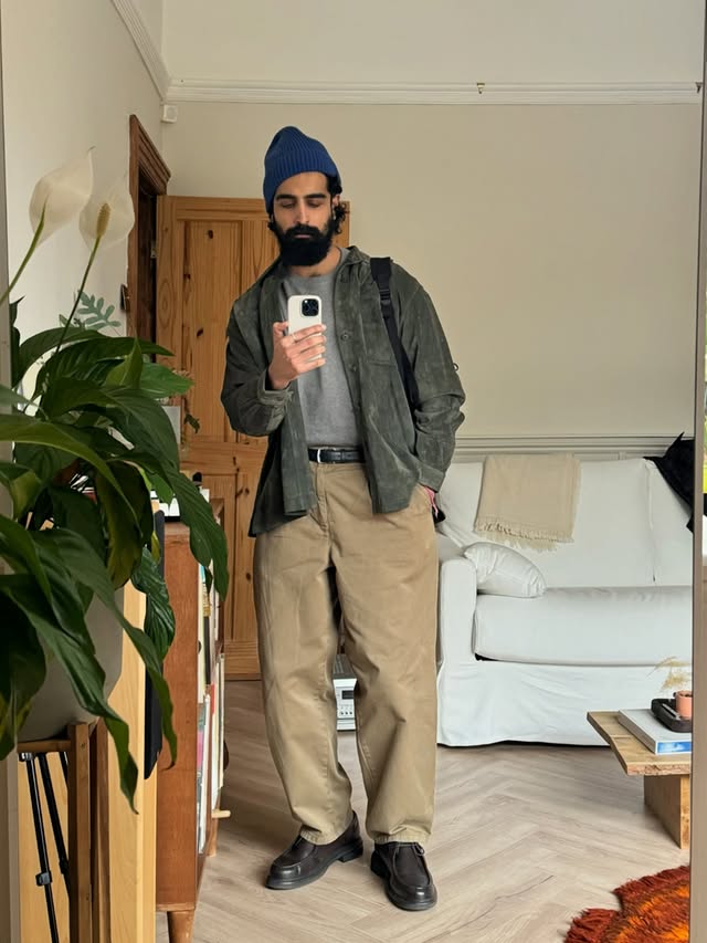 Instagram post by @tomcheema for Vince. Caption reads: Some layers, some lighter layers. Some chaos, some....