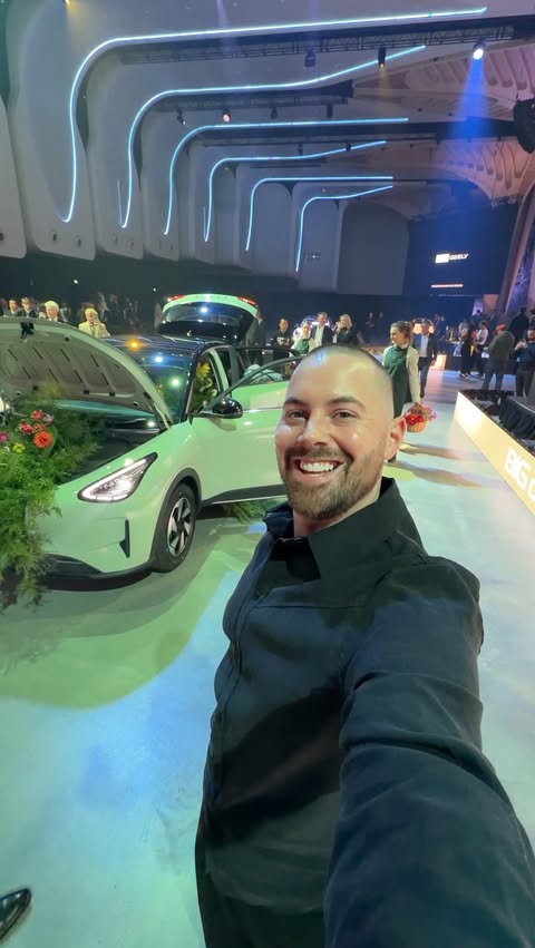 Instagram post by @bradcanning for Geely. Caption reads: [...] landed in Australia! 🤩 This is the new....