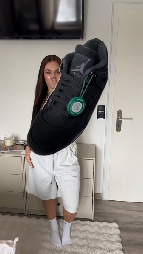 Instagram post by @iamcarrry for StockX. Caption reads: [...] moment 🖤 
got them from my fav store....