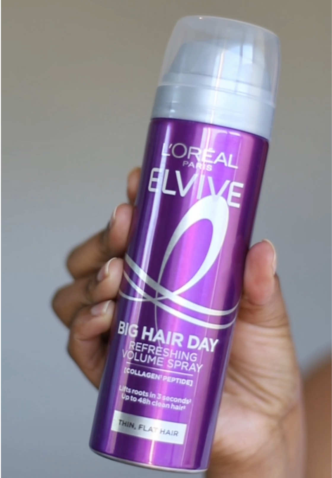 TikTok post by @mmaneov for L'Oréal Paris South Africa. Caption reads: Flat hair? Not anymore. I’ve been loving the new....
