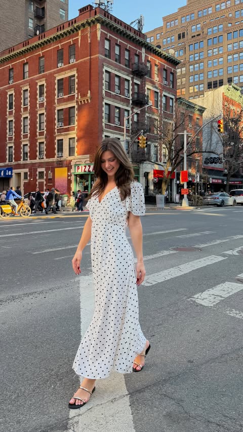 Instagram post by @anniejorgensen for LOFT. Caption reads: [...] nyc weather. Which one is your fav? @loft....