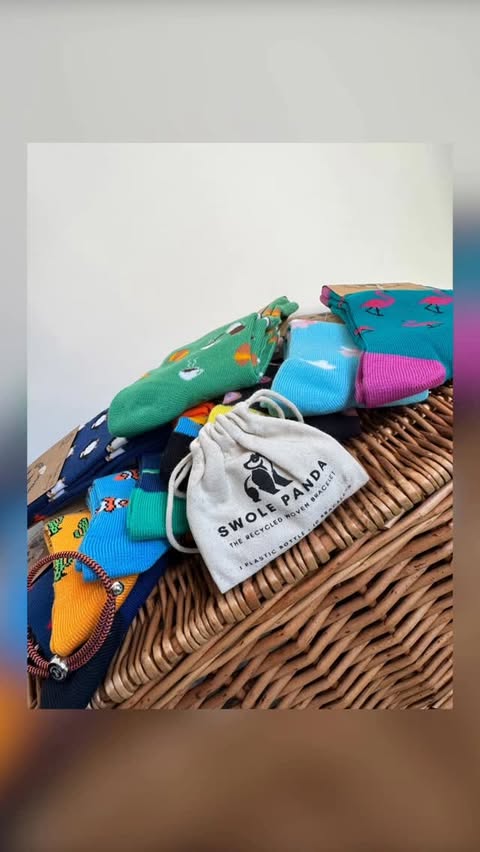 Instagram post by @glow_with_ania for Swole Panda. Caption reads: Not everything has to be serious 🧦✨
Some days....