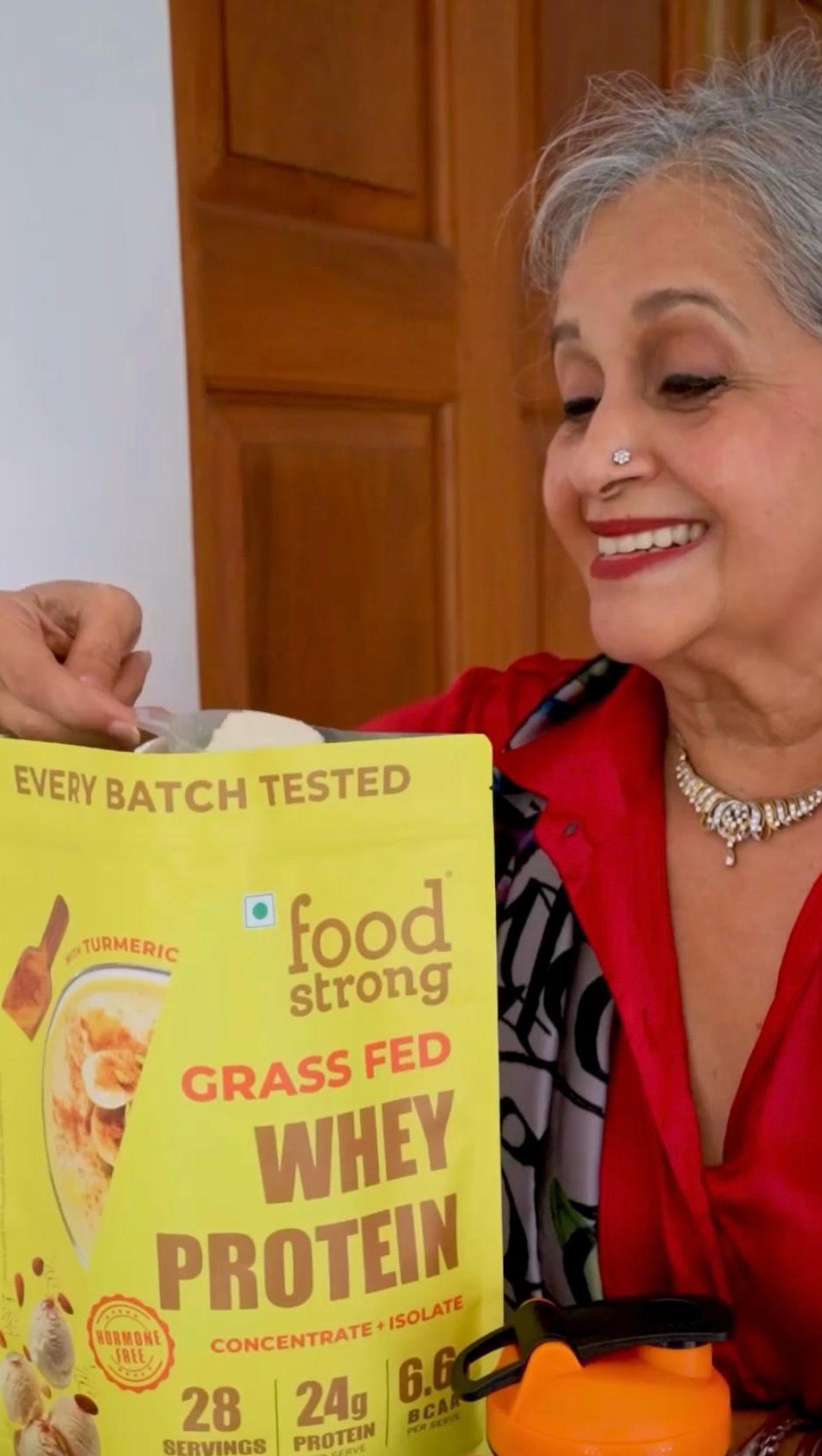 Instagram post by @manjrivarde for foodstrong. Caption reads: I’ve managed to take better care of my health and....