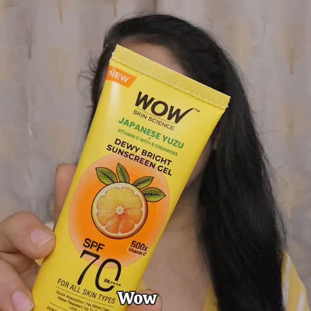 Instagram post by @nispar143 for WOW Skin Science India. Caption reads: Wow Skin Science 
Japanese Yuzu + Vitamin C....