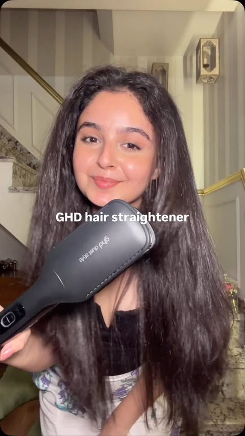 Instagram post by @bhavikadhall for Nykaa. Caption reads: [...] easy without damaging your hair. #ghd....