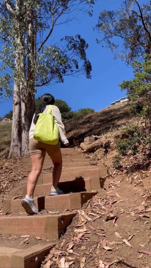 Instagram post by @msnerriss for Earthjustice. Caption reads: My favorite green space in San Francisco is Glen....