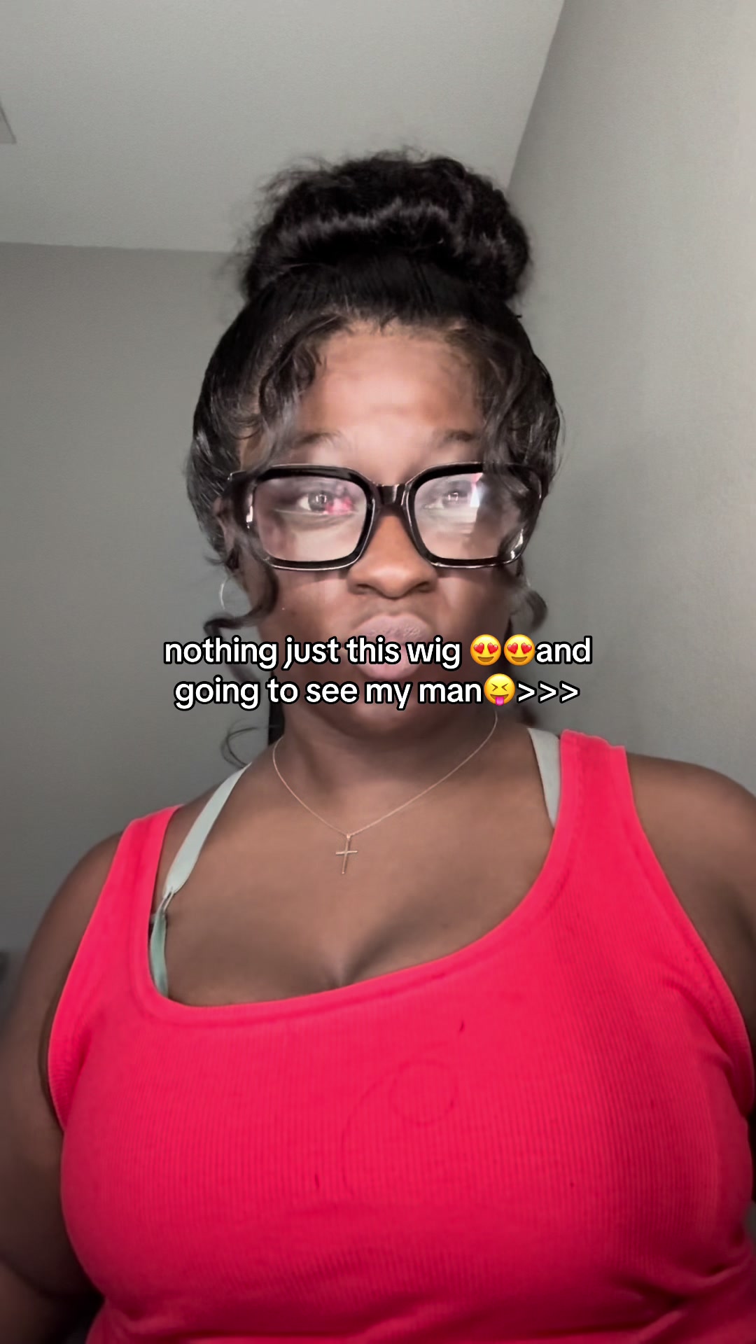 TikTok post by @chatyahb for Wiggins Hair. Caption reads: For my future man ofccc 😝😍😍 link in bio :)....