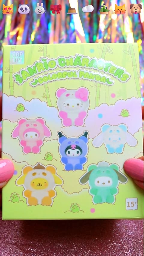 Instagram post by @collectcuteofficial for TOP TOY. Caption reads: TopToy Sanrio Colorful Pandas Blind Box! 😍 [...].