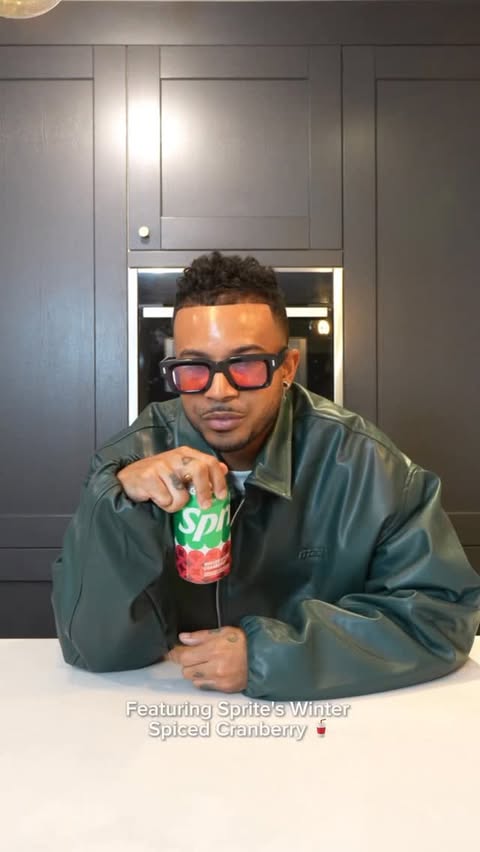 Instagram post by @septembermondays for Sprite. Caption reads: [...] with a fresh winter mocktail using @Sprite....