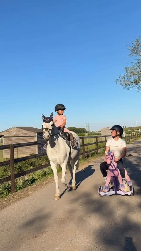 Instagram post by @malaika_gurung for Power Pony. Caption reads: [...] pony. Mum is… also on a pony kind of! ✨Power....