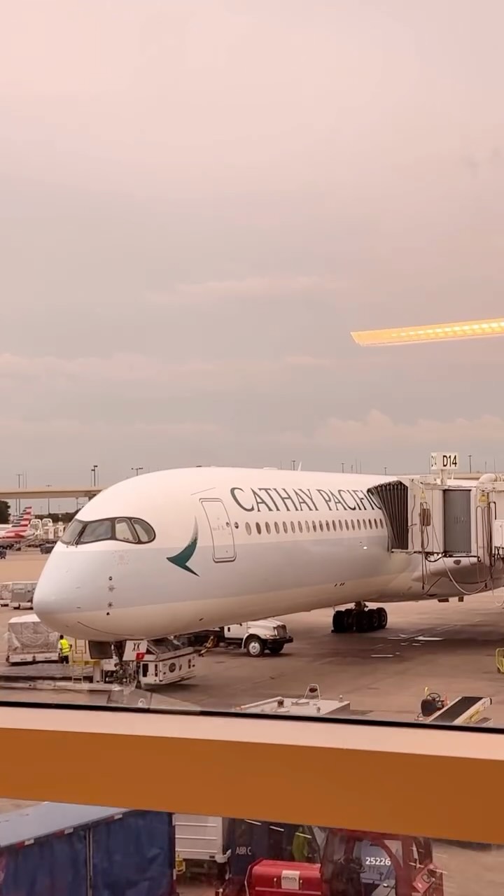 Instagram post by @withloveleena for Cathay Pacific. Caption reads: Adding Hong Kong to my bucket list now that there....