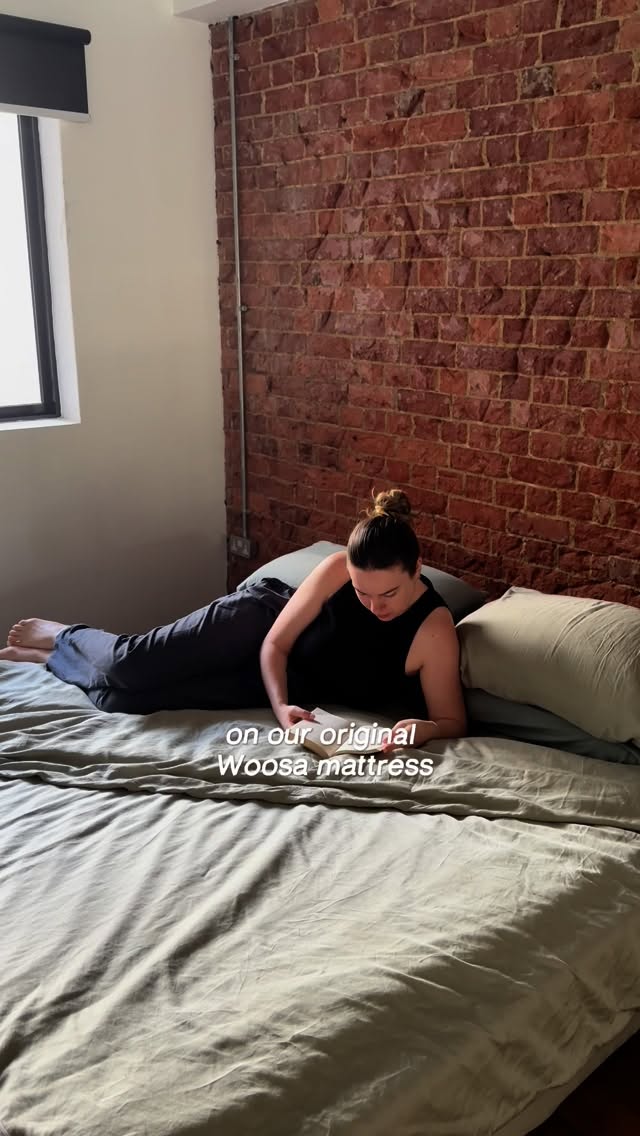 Instagram post by @niminthewild for Woosa Sleep. Caption reads: I can safely say I think the perfect mattress is....