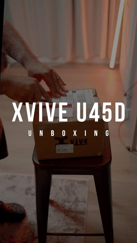 Instagram post by @chrisrochaguitar for Xvive. Caption reads: UNBOXING: Xvive U45D Wireless IEM System 🔓 •....
