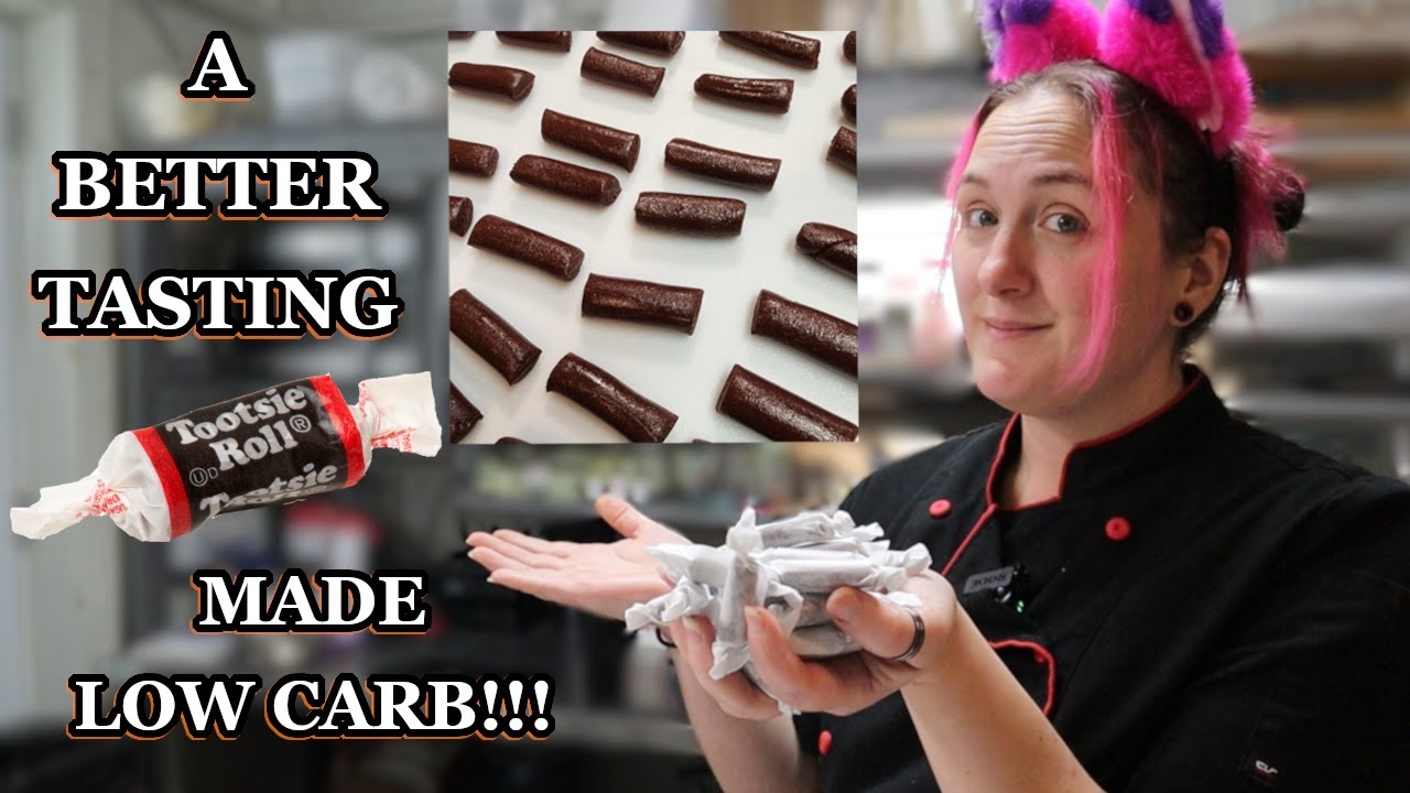 YouTube post by @KetoUpgrade for Perfect Keto. Caption reads: How to Make a Sugar Free Chewy Chocolate Taffy AKA....