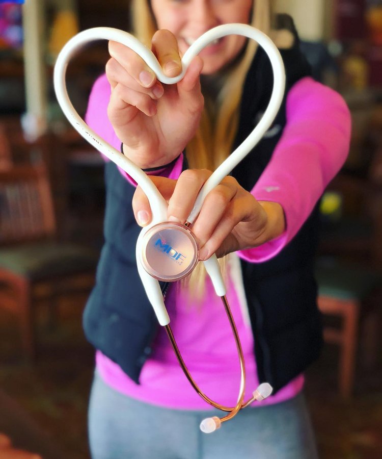 Instagram post by @drtiffanyjoy for MDF Instruments. Caption reads: In a world full of negativity, hate, fakers,....