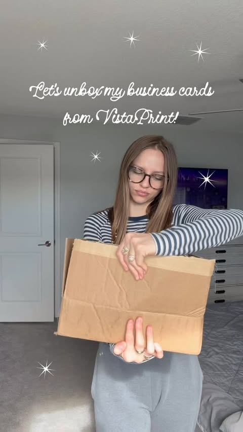 Instagram post by @olliescrochet for VistaPrint. Caption reads: I upgraded my business cards and it’s safe to say,....