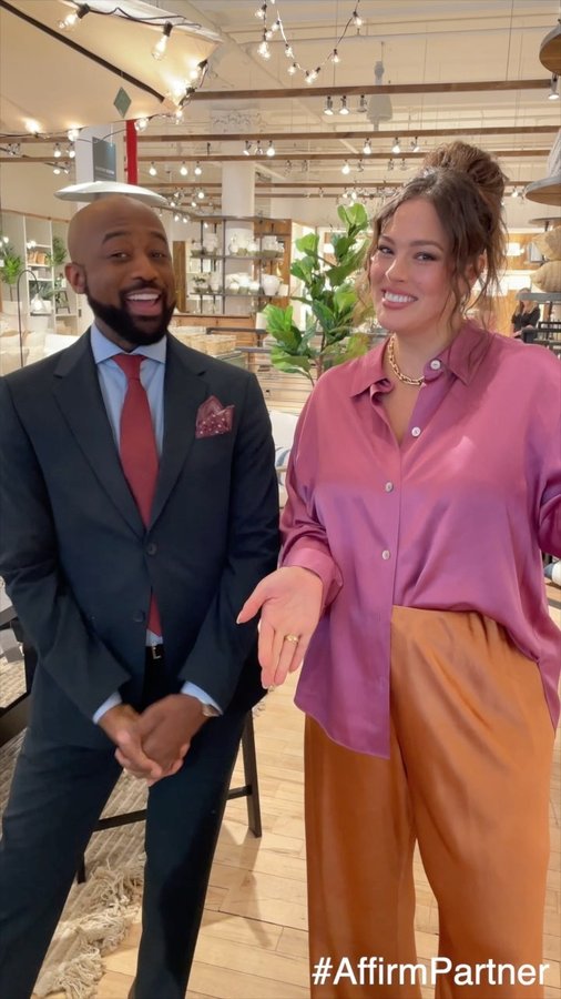 Instagram post by @ashleygraham for Affirm. Caption reads: Felt like Oprah when I partnered with @Affirm to....