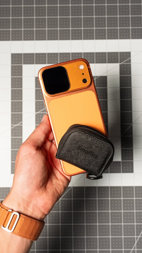 Instagram post by @drewpeden for SmallRig. Caption reads: [...] iPhone on the go a breeze! This is the....