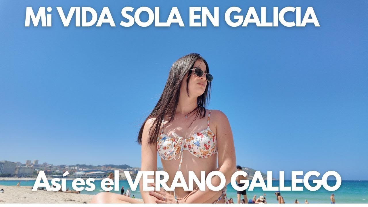 YouTube post by @AnitaMateu for Lingoda. Caption reads: Así vivo el Verano Sola en Galicia. Esto hago para....