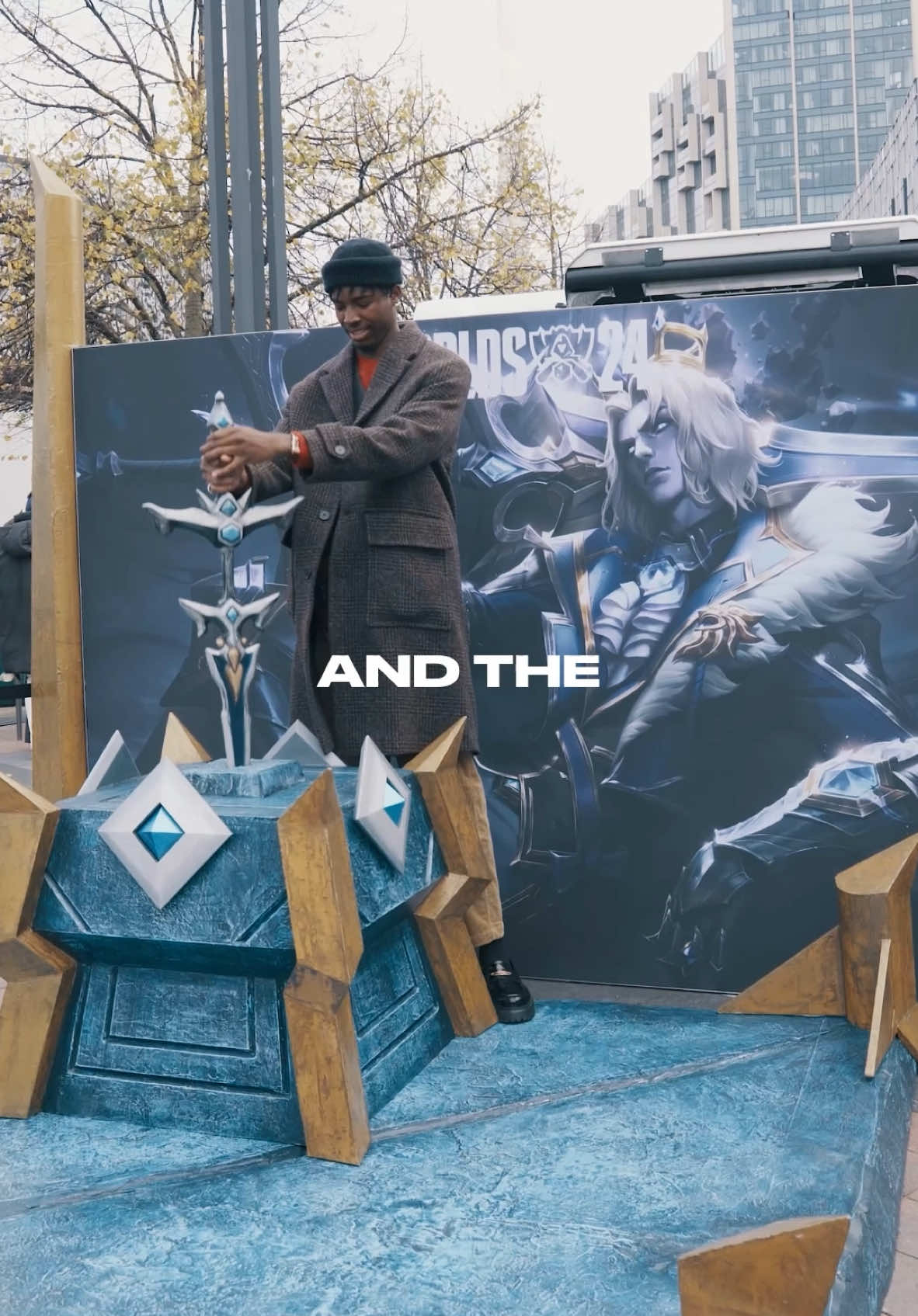 TikTok post by @tussalty for Riot Games. Caption reads: [...] behind the scenes and seeing the AWS x Riot....