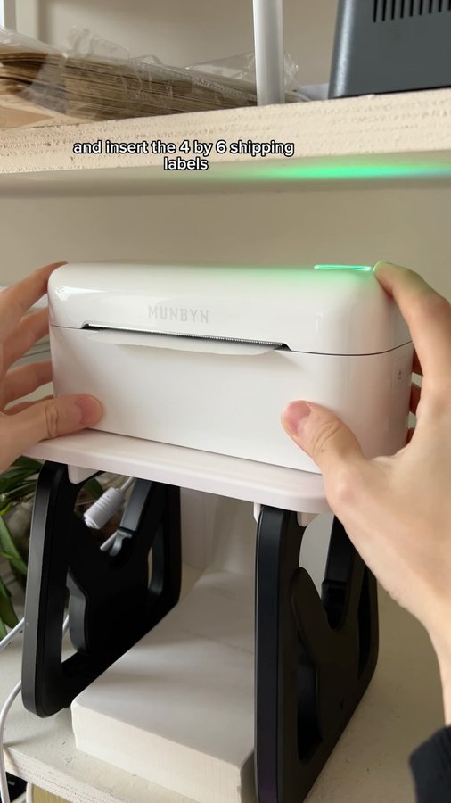 Instagram post by @tannin.arceo for Munbyn. Caption reads: #ad Stepping up my packaging game with a....