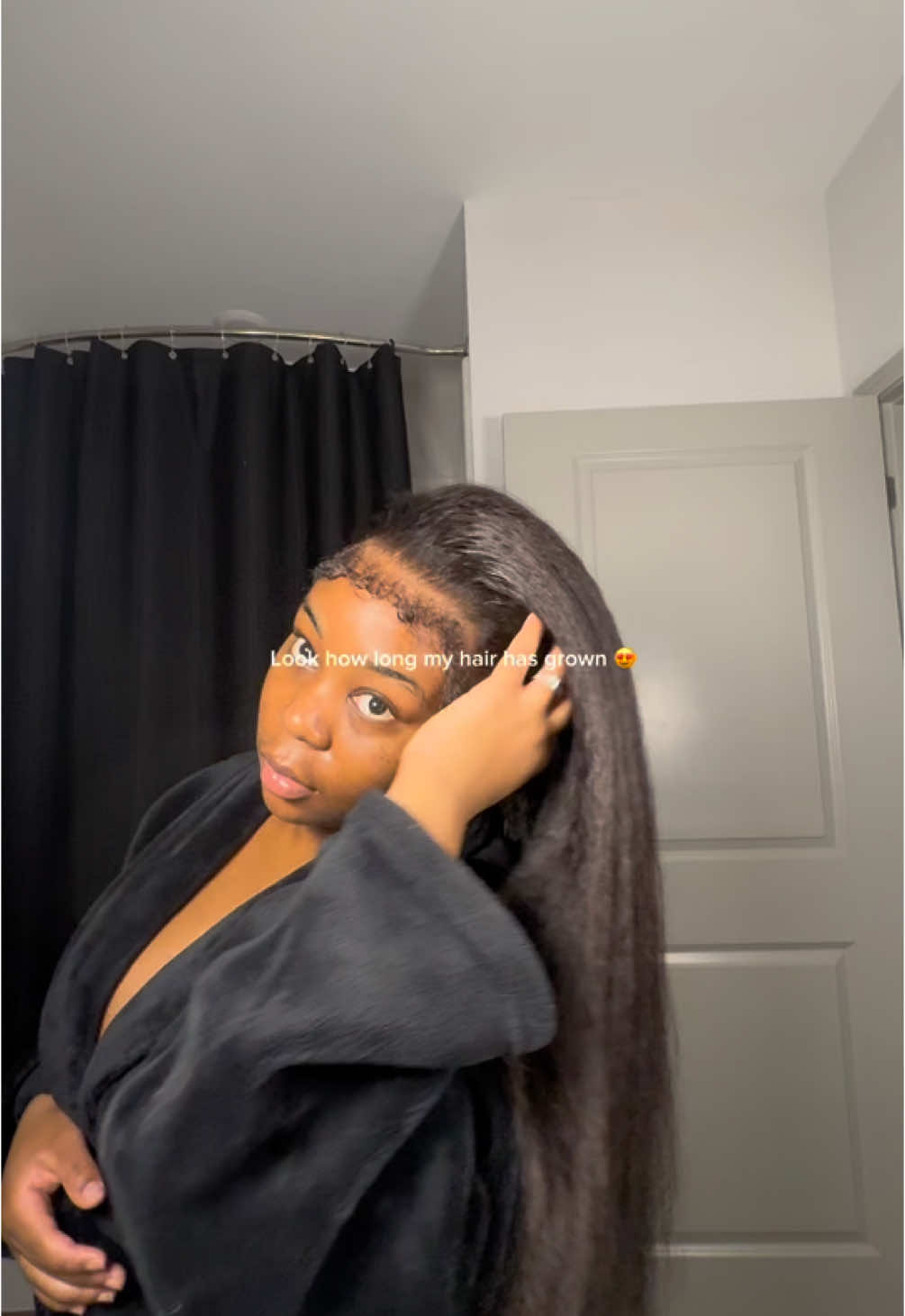 TikTok post by @therealivyb for Ashimary Hair. Caption reads: @Ashimary Hair Beauty @Ashimarywig #Ashimary....