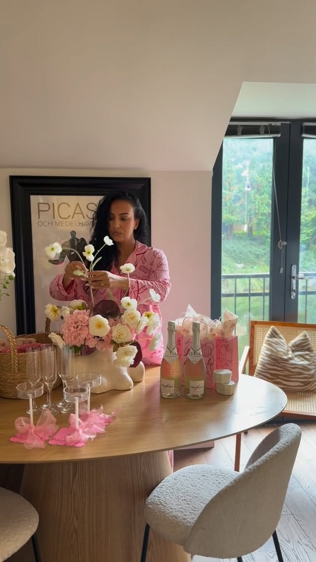 Instagram post by @jamillastyle for Freixenet. Caption reads: GRWM with me and @freixenetuk as I throw some....