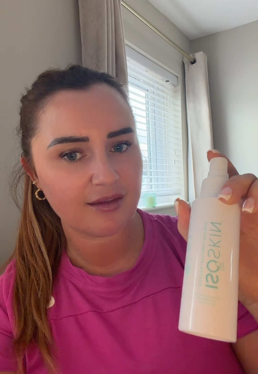 TikTok post by @amykelly2191 for ISOCLEAN Ireland. Caption reads: Available in the large bottles in Ireland 🇮🇪....