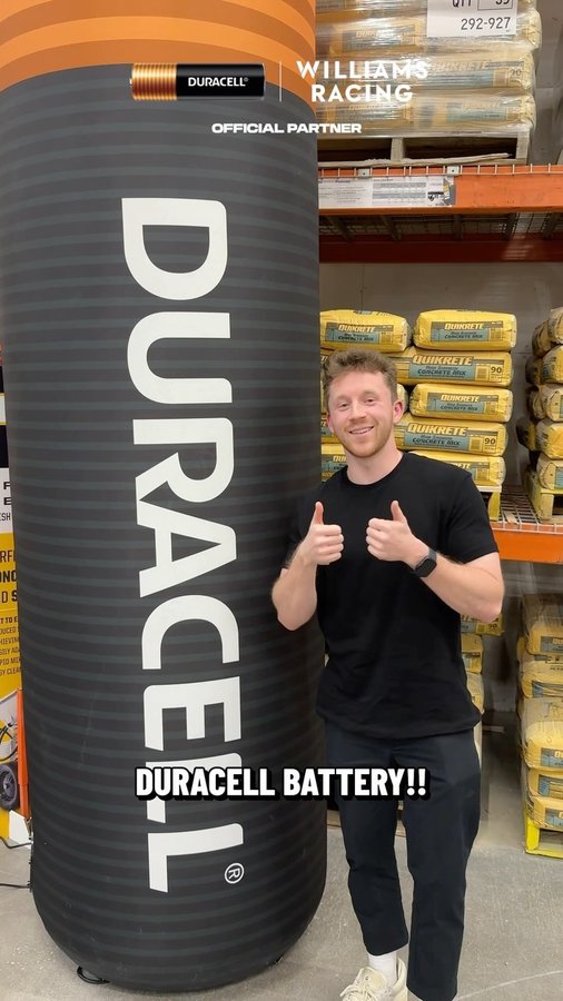 Instagram post by @launch.mode for Duracell. Caption reads: Getting to the bottom of the @duracell DRS Zone....