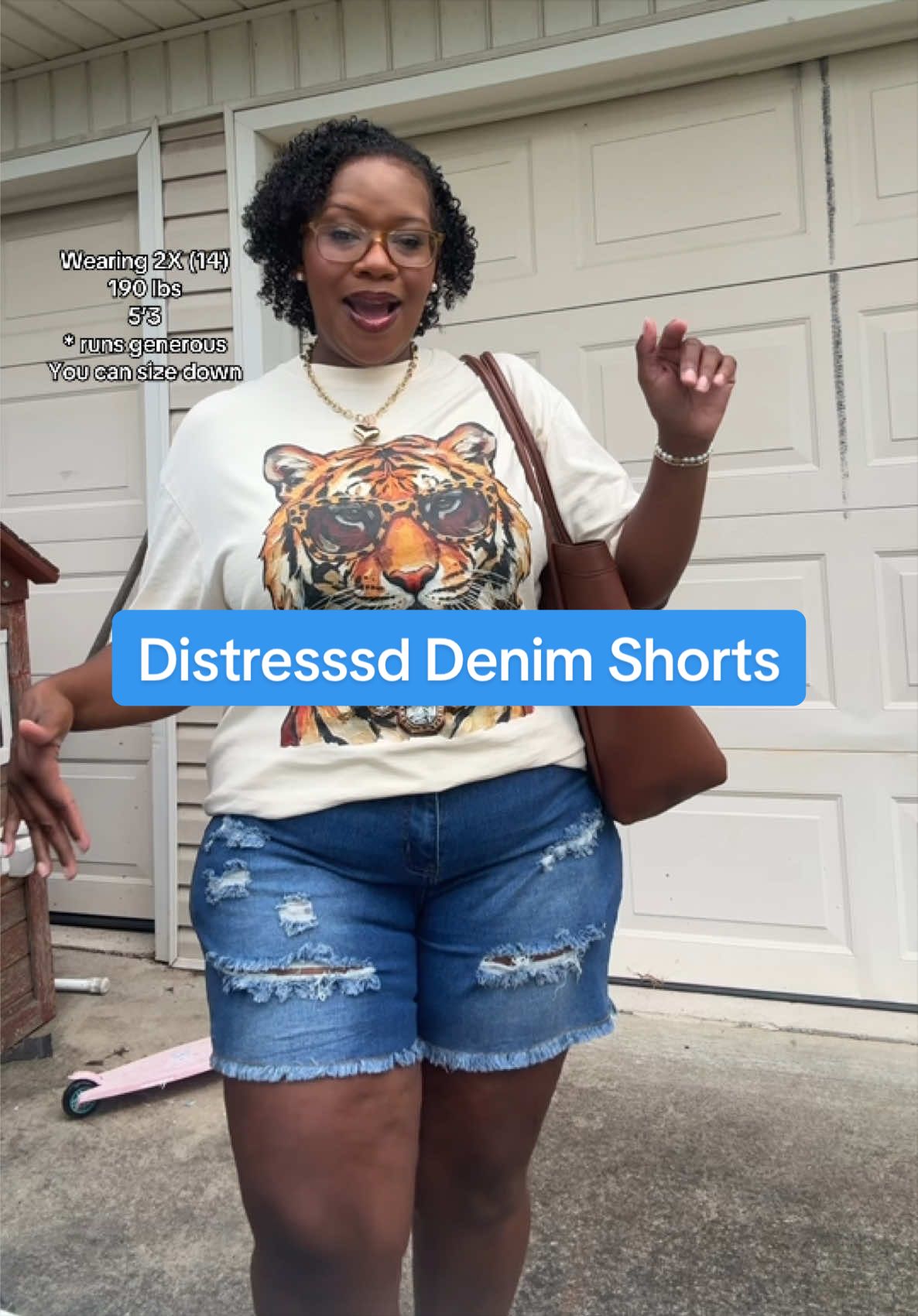 TikTok post by @marlena3812 for Cherrybetty. Caption reads: [...] #womensshorts #casual #midsizestyle....