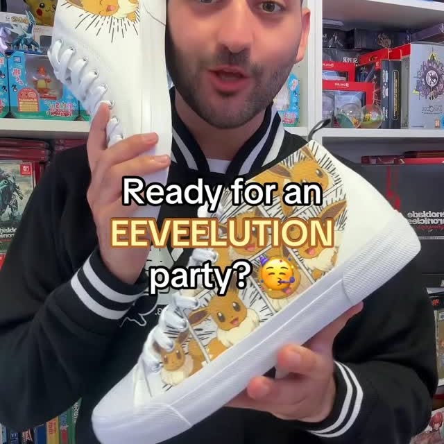 Instagram post by @gengaren for Zavvi. Caption reads: [...] Pokémon eeveelution party? 🥳 Thanks to....