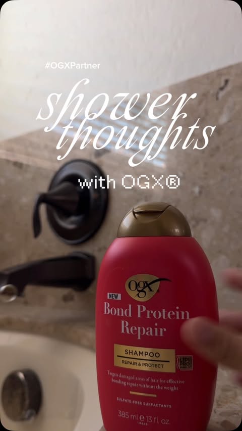 Instagram post by @nuffsaidchannel for OGX Beauty. Caption reads: #OGXPartner Got a little distracted during my....