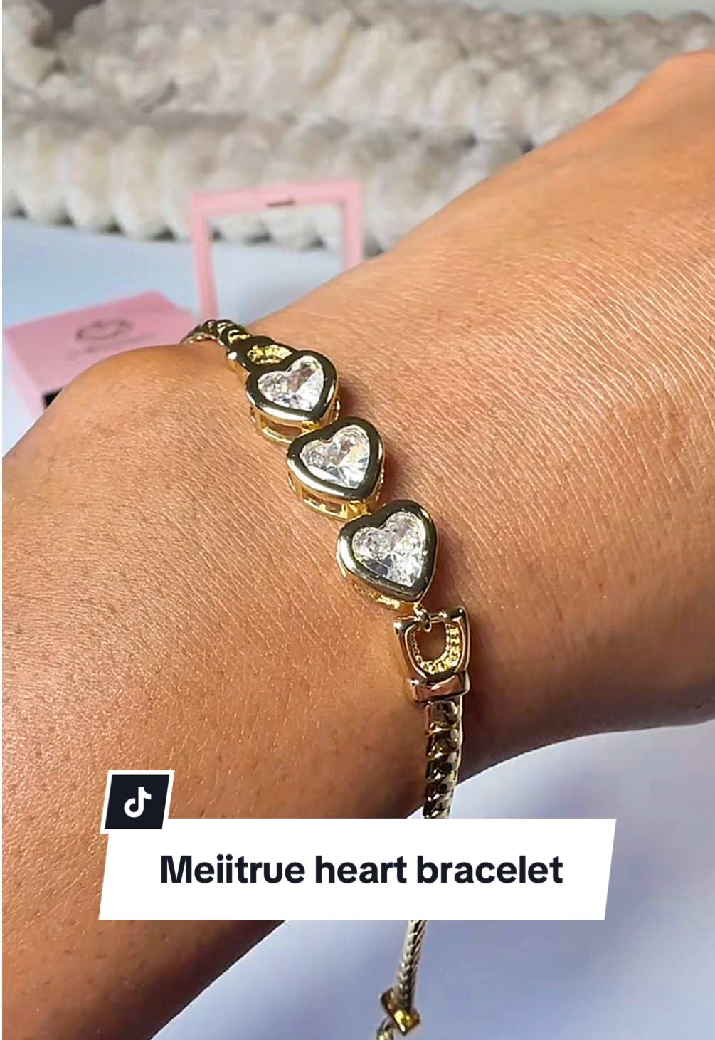TikTok post by @chantel.lee.lace for TimelessDream. Caption reads: that snake chain >>> 💖 #bracelet....