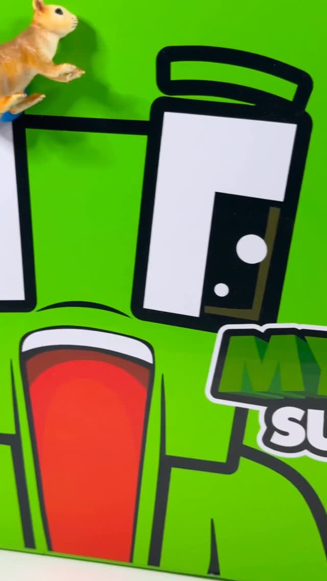 Instagram post by @squirrelstampede for Bonkers Toys. Caption reads: Unspeakable Mystery Surprise Toys are....