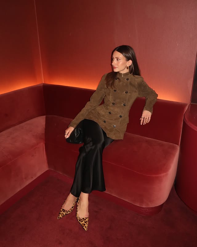 Instagram post by @cassiabaert for Eva NYC. Caption reads: dinner with @evahairnyc ❤️ @tastemakeragency....