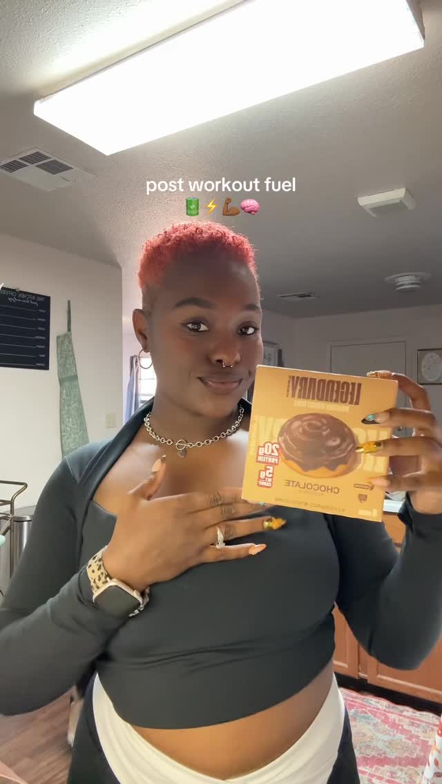 Instagram post by @heyyimche for Legendary Foods. Caption reads: #ad The best breakfast/ post workout meal ⚡️....