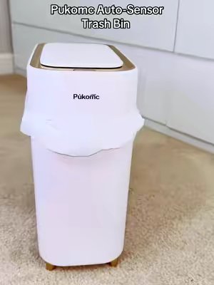 TikTok post by @mylittleworld7778 for Pukomc. Caption reads: [...] way to handle trash! 🗑️✨ this Pukomc smart....