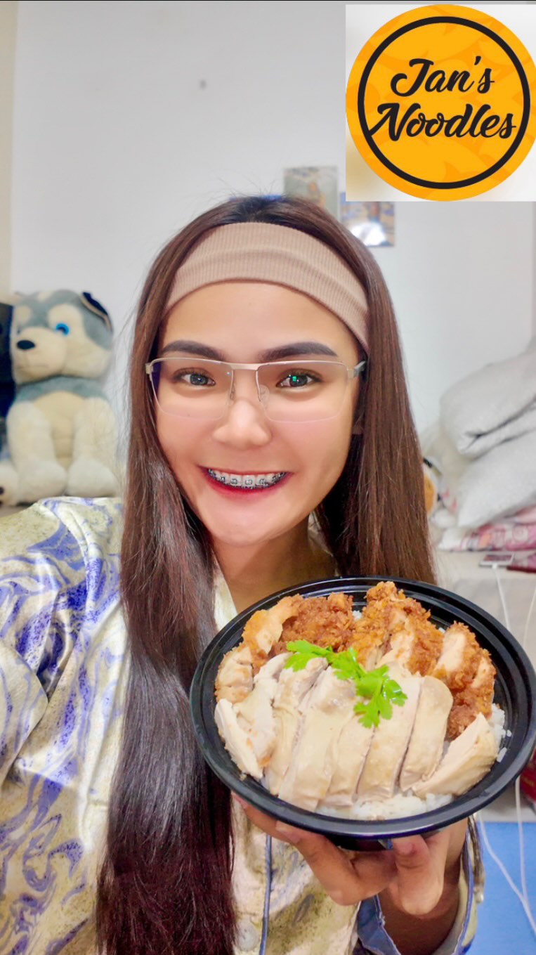 Instagram post by @aanggelicaaaaa for talabat. Caption reads: Craving for Thai food?🍜🇹🇭 @jansnoodles they got....