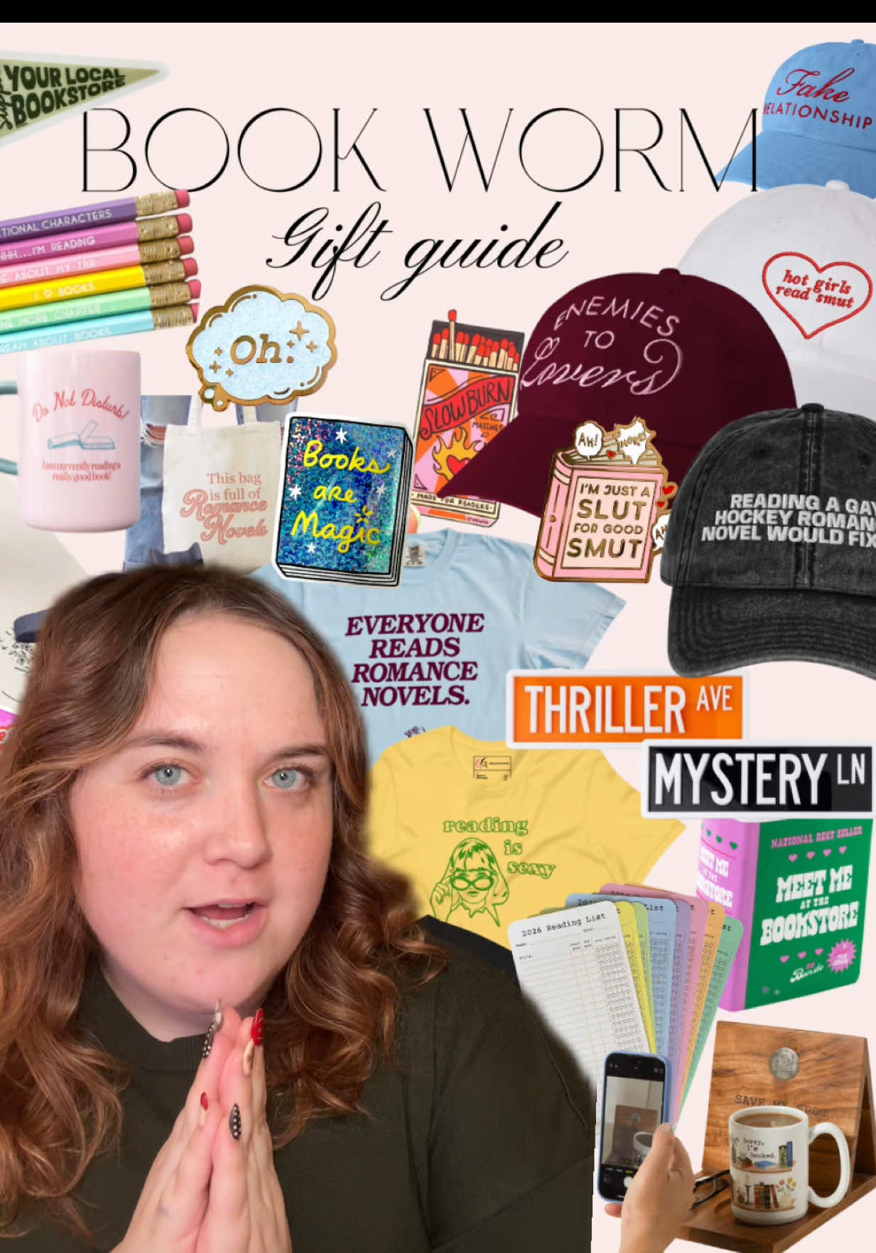 TikTok post by @emilytheperry for 831 Stories. Caption reads: continuing sharing my love langauge aka gift....