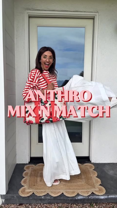 Instagram post by @indiadebeaufort for Anthropologie. Caption reads: AD ❤️ Tiny kinda India edit of some Anthro pieces....