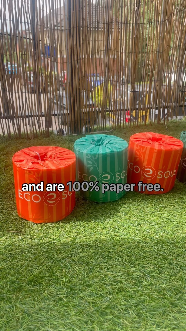 Instagram post by @indianmominlondon for EcoSoul. Caption reads: 🌟 @ecosoulhome bamboo 3ply toilet paper rolls are....