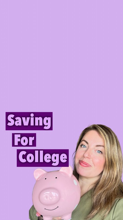 Instagram post by @irishbudgeting for Zurich Insurance. Caption reads: #AD Saving for college! College is on the horizon,....